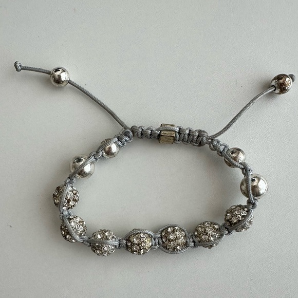 Pandora Silver Rhinestone Adjustable Bracelet - Picture 4 of 5